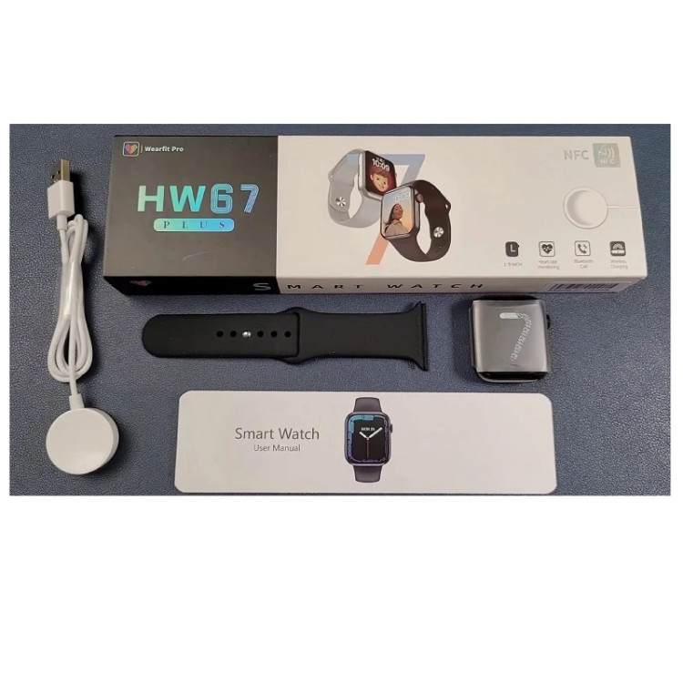 ساعت هوشمند مدل HW67 Plus سایز 45 میلی متر