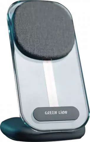 شارژر بیسیم وایرلس گرین مدل Green Lion 3 in 1 Fabric Model GN3N1FAWIRC ظرفیت ۱۵ وات ۳ در ۱