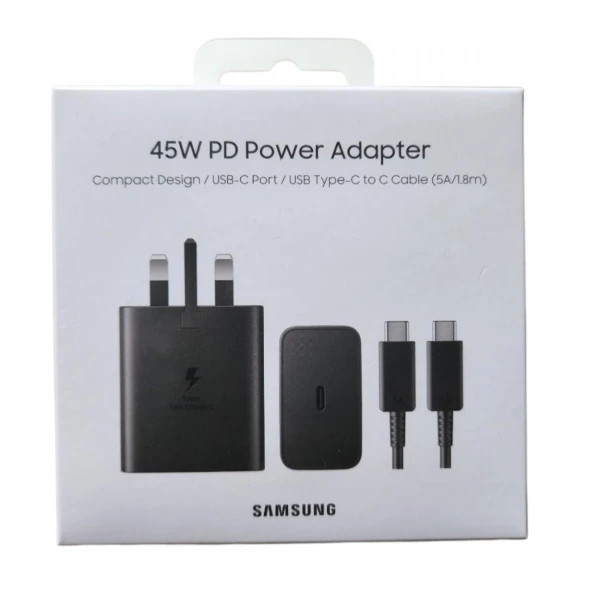 شارژر دیواری 45 وات با کابل سامسونگ اصلی مدل EP-T4510
